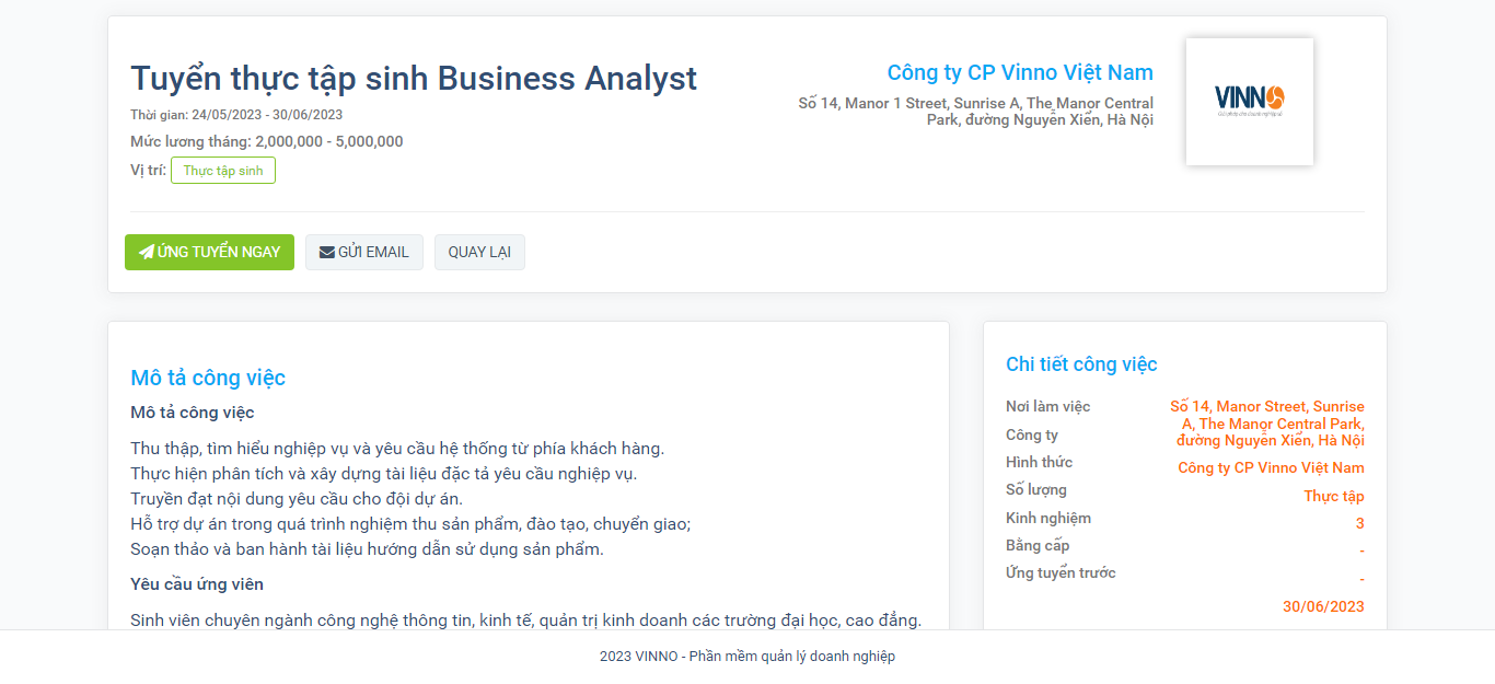 Tính năng phần mềm quản lý nhân sự