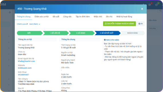 Sales pipeline và Smart view
