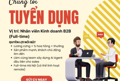 Tuyển Nhân Viên AI Sales B2B – Gia Nhập SlimCRM Team!