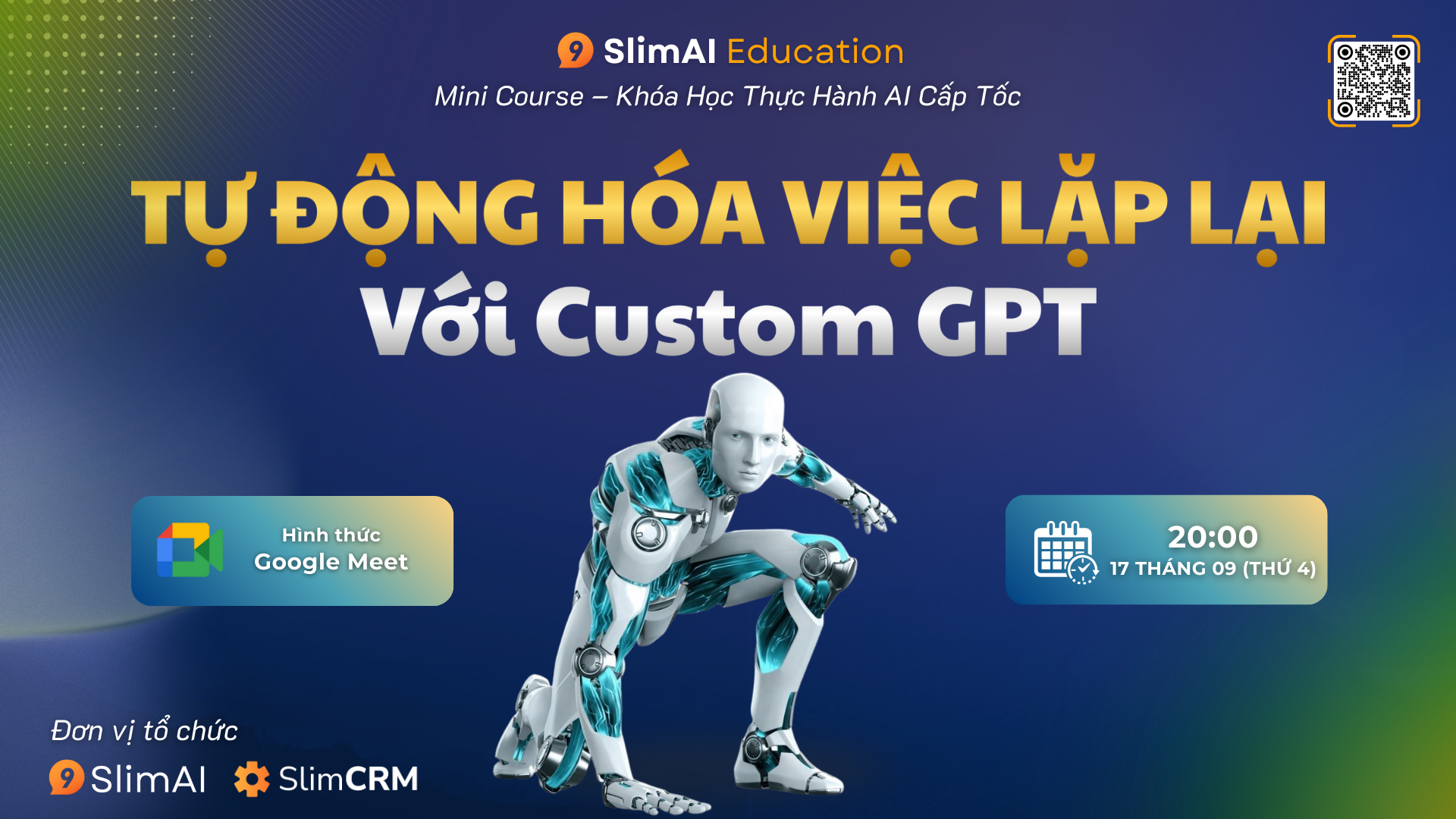 Thông báo khai giảng Mini Course: Tự Động Hoá Công Việc Lặp Lại Với Custom GPT