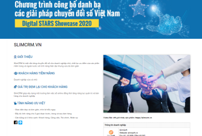 SlimCRM đại diện cho Việt Nam, ghi tên mình trong danh bạ các giải pháp Chuyển đổi số của Diễn đàn khởi nghiệp ASEAN