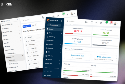 SlimCRM Chính Thức Nâng Cấp Giao Diện – Trải Nghiệm Mới, Chuyên Nghiệp Hơn